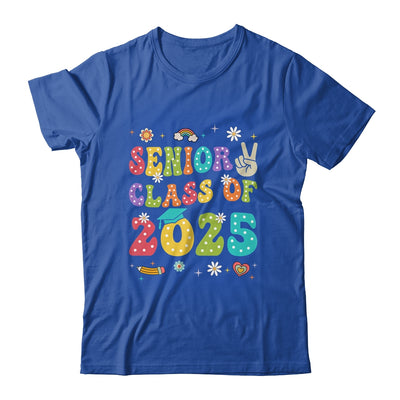 Senior 2025 Class Of 2025 Seniors Graduation Retro Groovy Shirt & Hoodie | teecentury