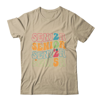 Senior 2025 Class Of 2025 Seniors Graduation Retro Groovy Shirt & Hoodie | teecentury