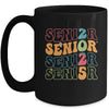 Senior 2025 Class Of 2025 Seniors Graduation Retro Groovy Mug | teecentury