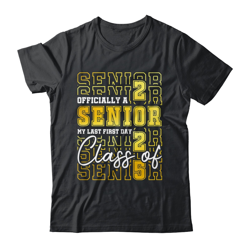 Senior 2025 Graduation My Last First Day Of Class Of 2025 Shirt & Hoodie | teecentury