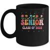 Senior 2025 Groovy Retro Flower Class Of 2025 Graduation Mug | teecentury