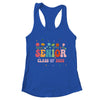 Senior 2025 Groovy Retro Flower Class Of 2025 Graduation Shirt & Tank Top | teecentury