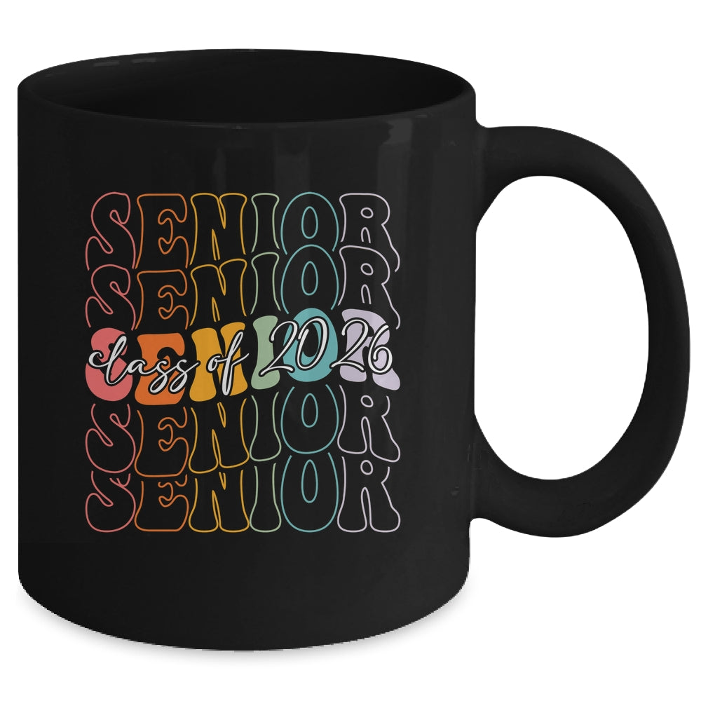 Senior 2026 Class Of 2026 Back To School First Day Groovy Mug | teecentury