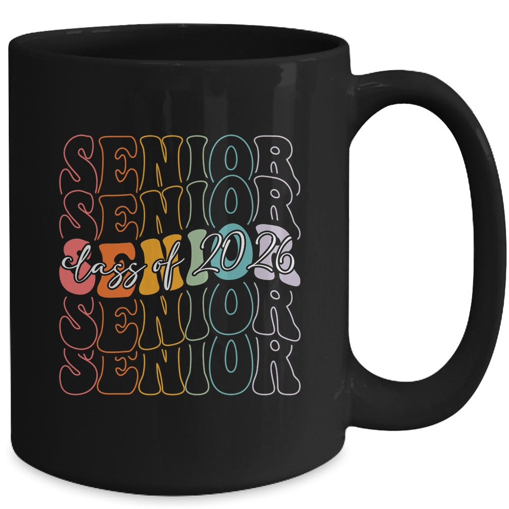 Senior 2026 Class Of 2026 Back To School First Day Groovy Mug | teecentury