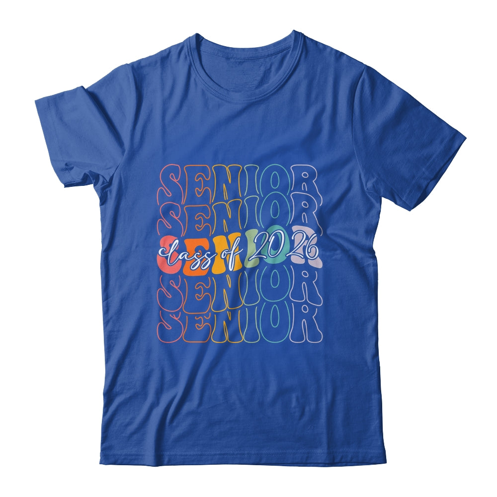 Senior 2026 Class Of 2026 Back To School First Day Groovy Shirt & Hoodie | teecentury