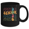 Senior 2026 Class Of 2026 Seniors Graduation Retro Groovy Mug | teecentury