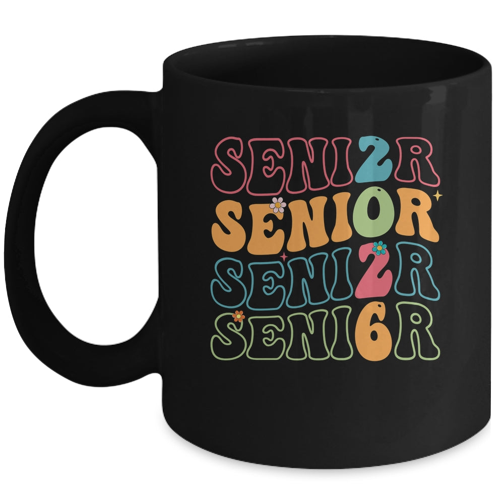 Senior 2026 Class Of 2026 Seniors Graduation Retro Groovy Mug | teecentury