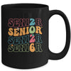 Senior 2026 Class Of 2026 Seniors Graduation Retro Groovy Mug | teecentury