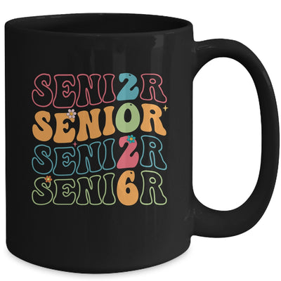 Senior 2026 Class Of 2026 Seniors Graduation Retro Groovy Mug | teecentury