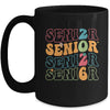 Senior 2026 Class Of 2026 Seniors Graduation Retro Groovy Mug | teecentury