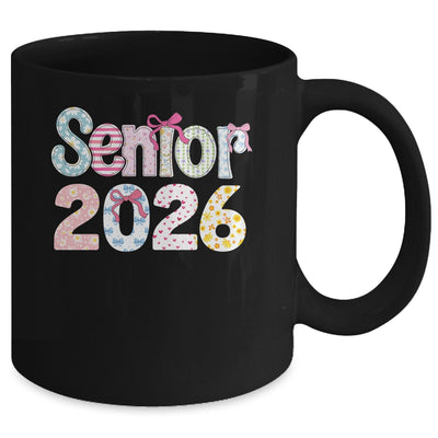 Senior 2026 Pastel Floral Class Of 2026 Girls Coquette Bow Mug | teecentury