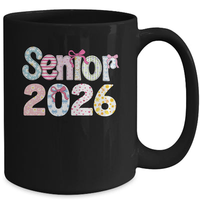 Senior 2026 Pastel Floral Class Of 2026 Girls Coquette Bow Mug | teecentury