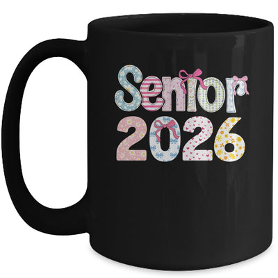 Senior 2026 Pastel Floral Class Of 2026 Girls Coquette Bow Mug | teecentury