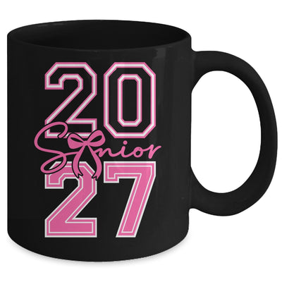Senior 2027 Class Of 2027 Coquette Pink Bow Graduation Girl Mug | teecentury