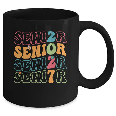 Senior 2027 Class Of 2027 Seniors Graduation Retro Groovy Mug | teecentury