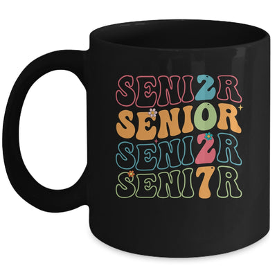 Senior 2027 Class Of 2027 Seniors Graduation Retro Groovy Mug | teecentury