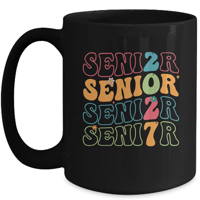 Senior 2027 Class Of 2027 Seniors Graduation Retro Groovy Mug | teecentury