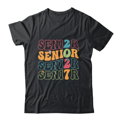 Senior 2027 Class Of 2027 Seniors Graduation Retro Groovy Shirt & Hoodie | teecentury