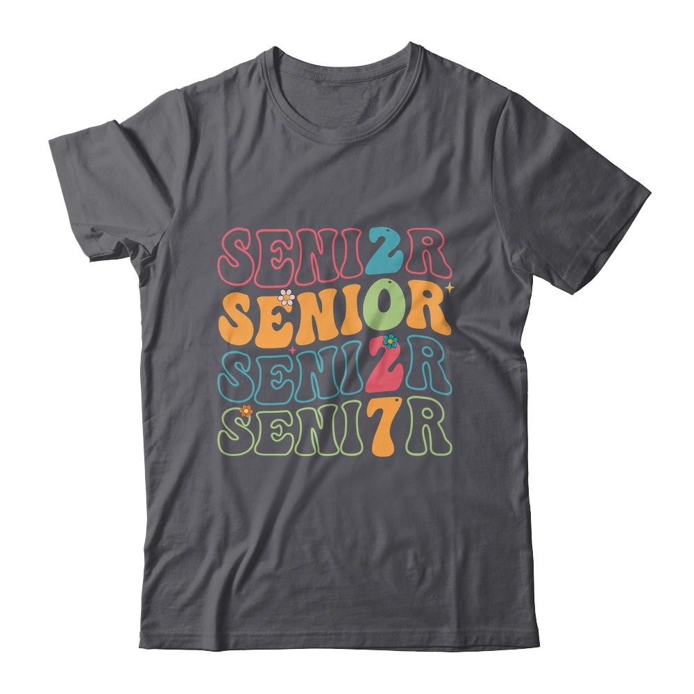 Senior 2027 Class Of 2027 Seniors Graduation Retro Groovy Shirt & Hoodie | teecentury