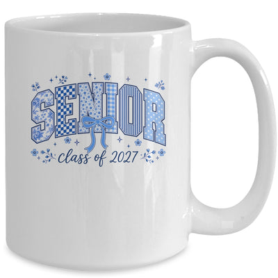 Senior 2027 Floral Class Of 2027 Coquette Bow Graduation Mug | teecentury