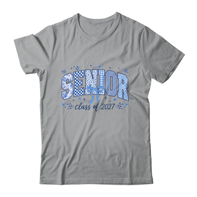 Senior 2027 Floral Class Of 2027 Coquette Bow Graduation Shirt & Hoodie | teecentury