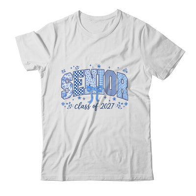 Senior 2027 Floral Class Of 2027 Coquette Bow Graduation Shirt & Hoodie | teecentury