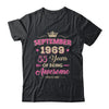 September 1969 55 Years Of Being Awesome Retro 55th Birthday Shirt & Tank Top | teecentury