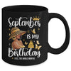September Is My Birthday African American Woman Birthday Queen Mug | teecentury