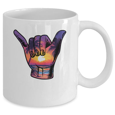 Shaka Hand Sign Aloha Surfing Surf Summer Vacation Beach Mug | teecentury