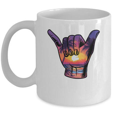 Shaka Hand Sign Aloha Surfing Surf Summer Vacation Beach Mug | teecentury