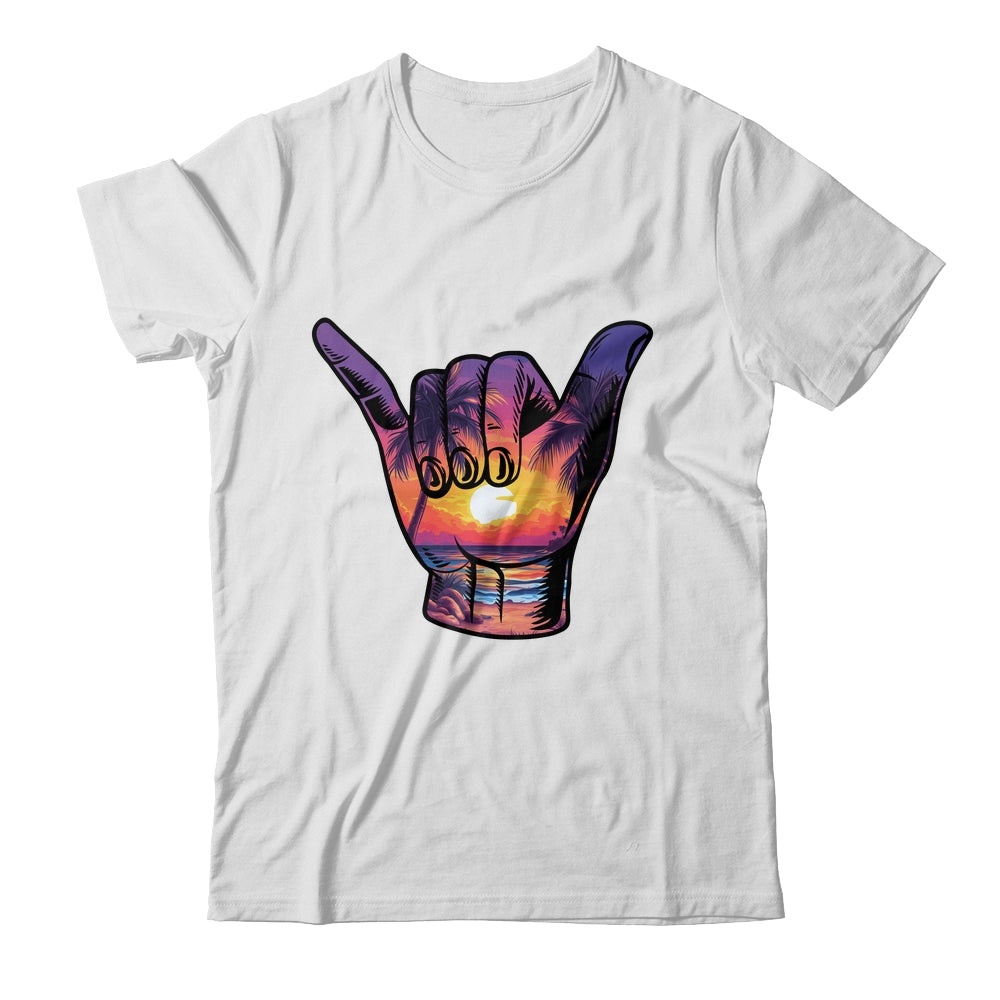 Shaka Hand Sign Aloha Surfing Surf Summer Vacation Beach Shirt & Tank Top | teecentury
