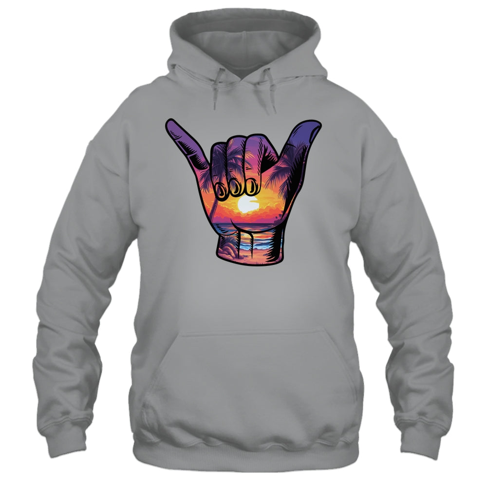 Shaka Hand Sign Aloha Surfing Surf Summer Vacation Beach Shirt & Tank Top | teecentury