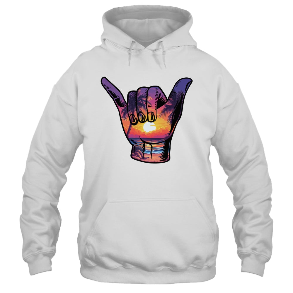 Shaka Hand Sign Aloha Surfing Surf Summer Vacation Beach Shirt & Tank Top | teecentury