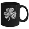 Shamrock Books Green St. Patrick's Day Bookworm Librarian Mug | teecentury
