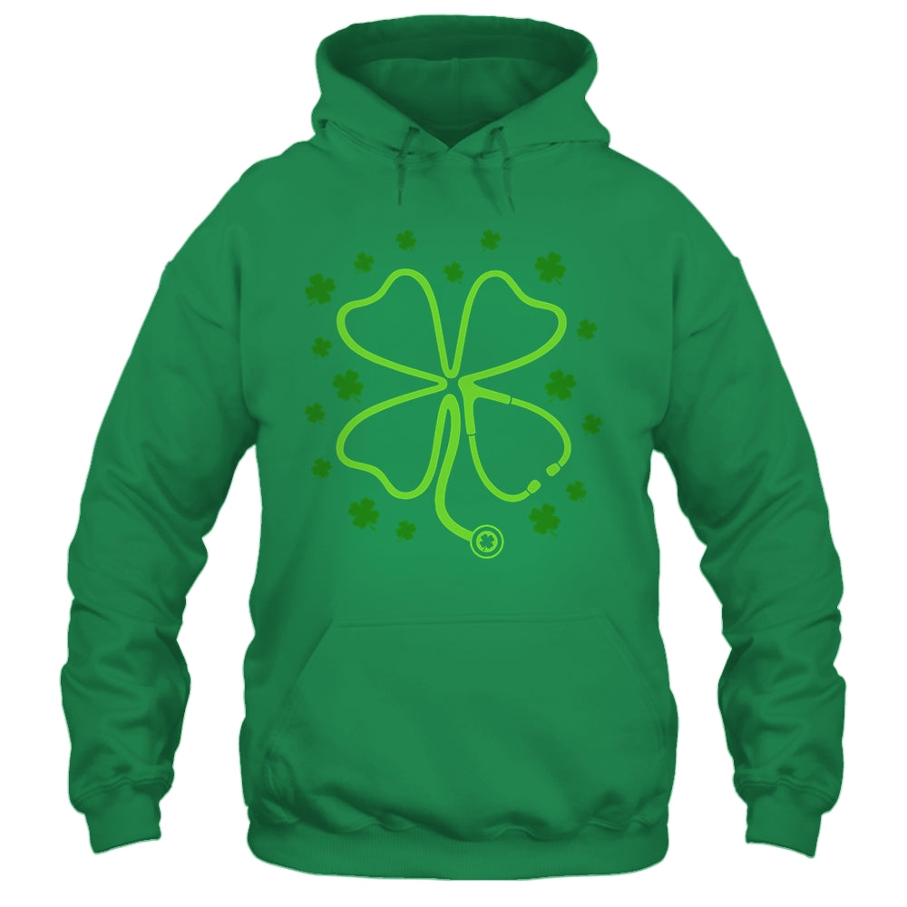 Shamrock Stethoscope Scrub Nurse St Patricks Day RN Women Shirt & Tank Top | teecentury