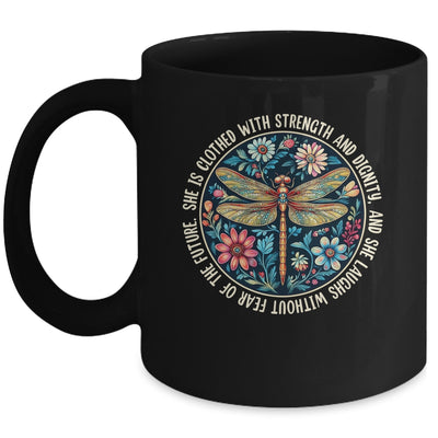 She Is Clothed With Strength Christian Bible Religious Faith Mug | teecentury