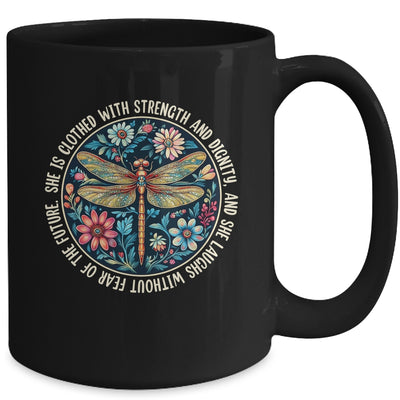 She Is Clothed With Strength Christian Bible Religious Faith Mug | teecentury