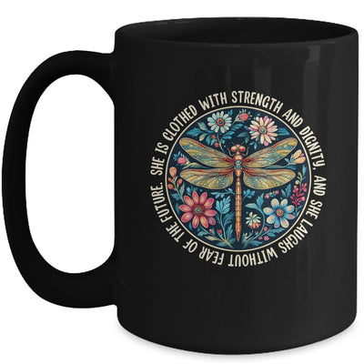 She Is Clothed With Strength Christian Bible Religious Faith Mug | teecentury