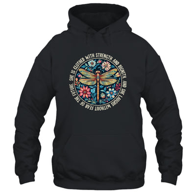 She Is Clothed With Strength Christian Bible Religious Faith Shirt & Hoodie | teecentury