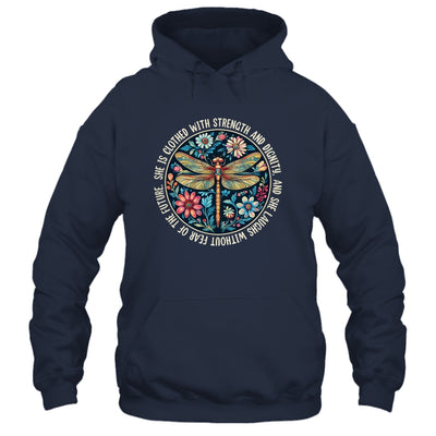 She Is Clothed With Strength Christian Bible Religious Faith Shirt & Hoodie | teecentury