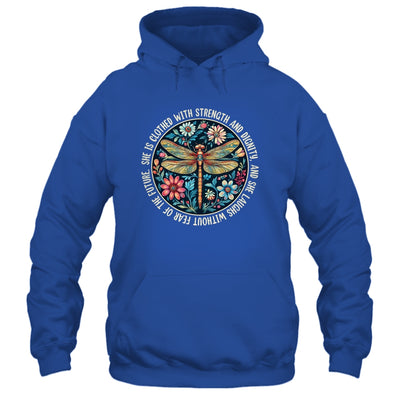 She Is Clothed With Strength Christian Bible Religious Faith Shirt & Hoodie | teecentury