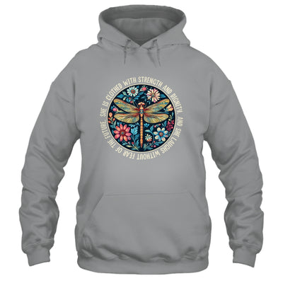 She Is Clothed With Strength Christian Bible Religious Faith Shirt & Hoodie | teecentury