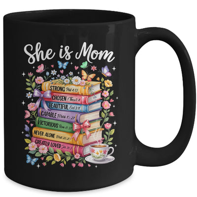 She Is Mom Christian Mama Bible Verse Mother's Day Women Mug | teecentury