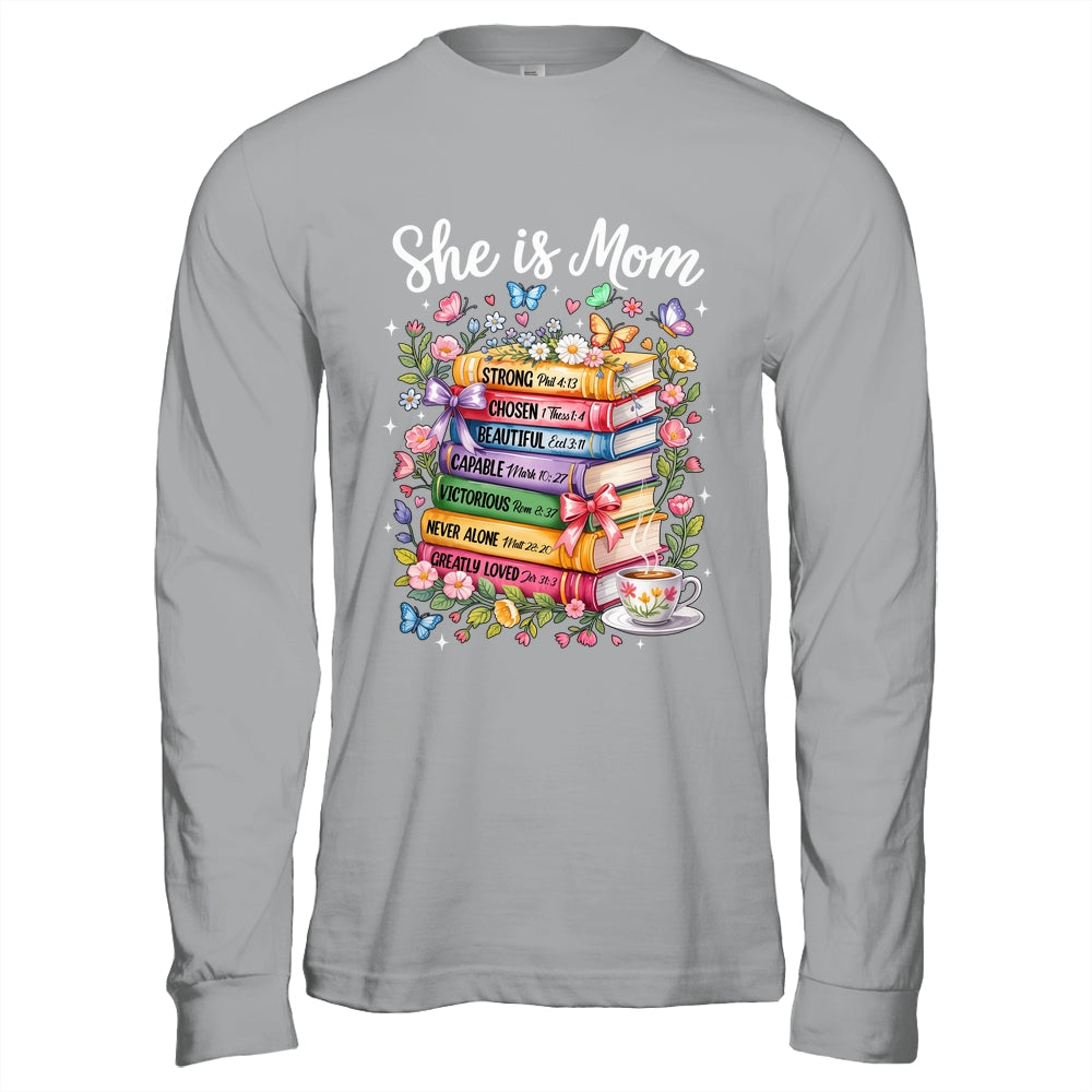 She Is Mom Christian Mama Bible Verse Mother's Day Women Shirt & Hoodie | teecentury