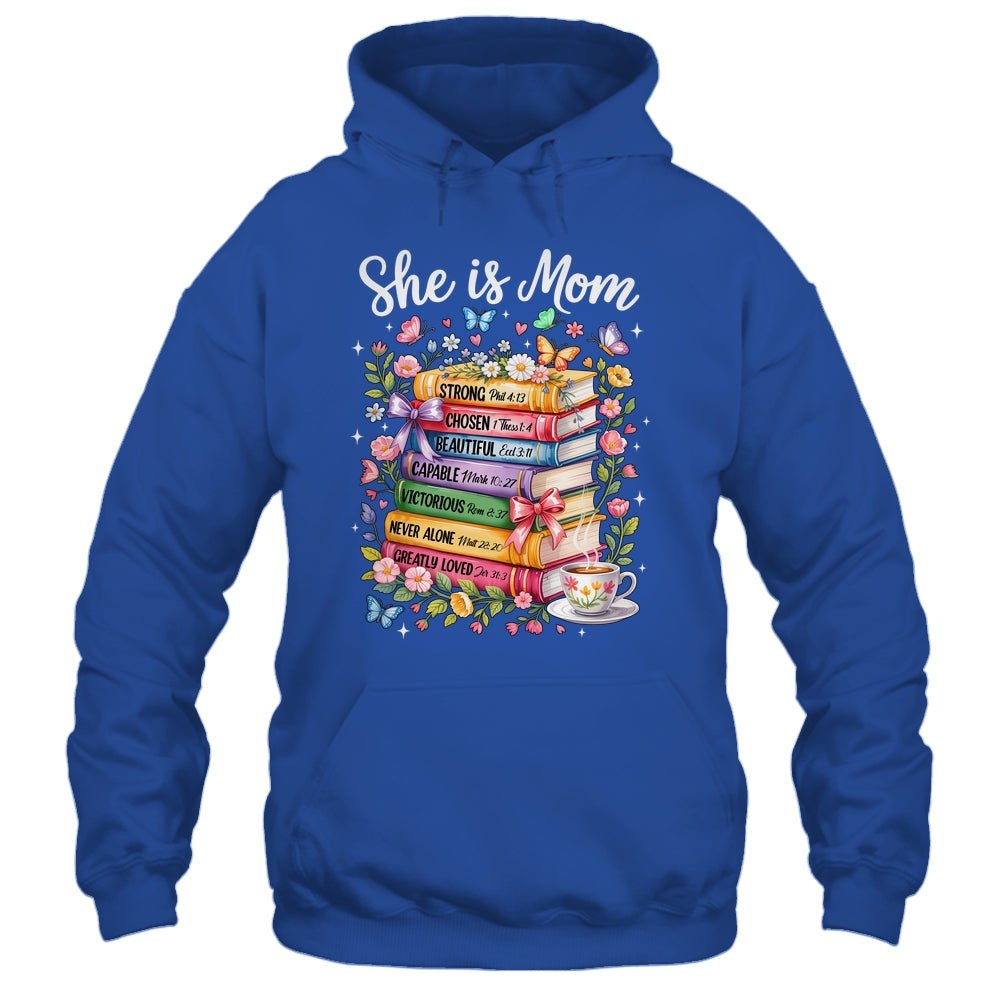 She Is Mom Christian Mama Bible Verse Mother's Day Women Shirt & Hoodie | teecentury