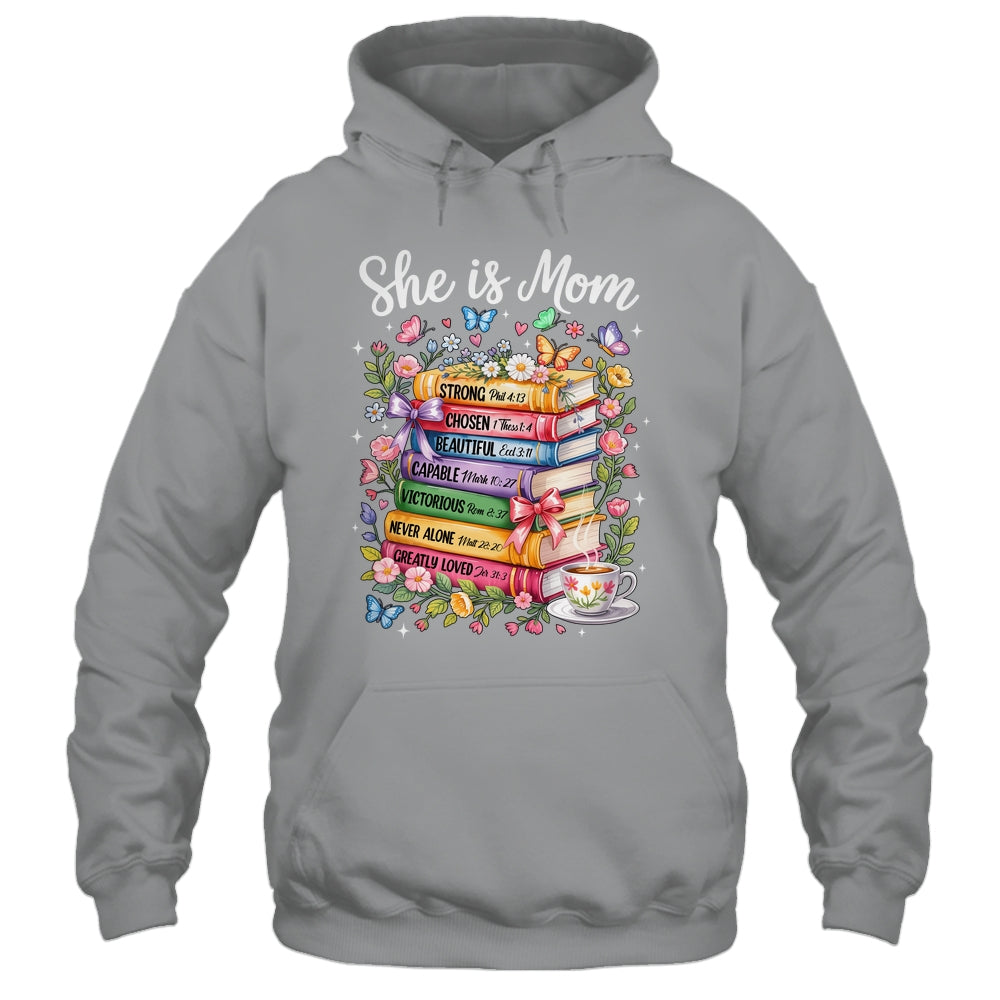 She Is Mom Christian Mama Bible Verse Mother's Day Women Shirt & Hoodie | teecentury