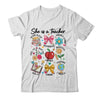 She Is Teacher Mom Christian Bible Verses Floral Mothers Day Shirt & Sweatshirt | teecentury
