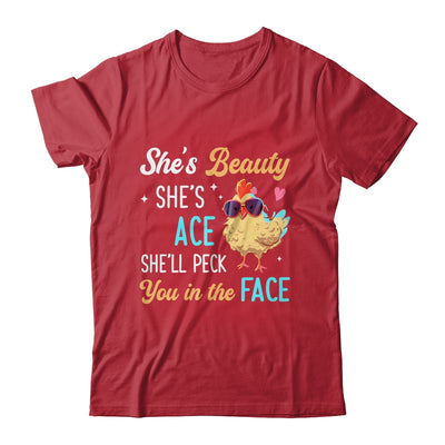 She's Beauty She's Grace Farmer Chicken Lady Girl Lover Shirt & Tank Top | teecentury