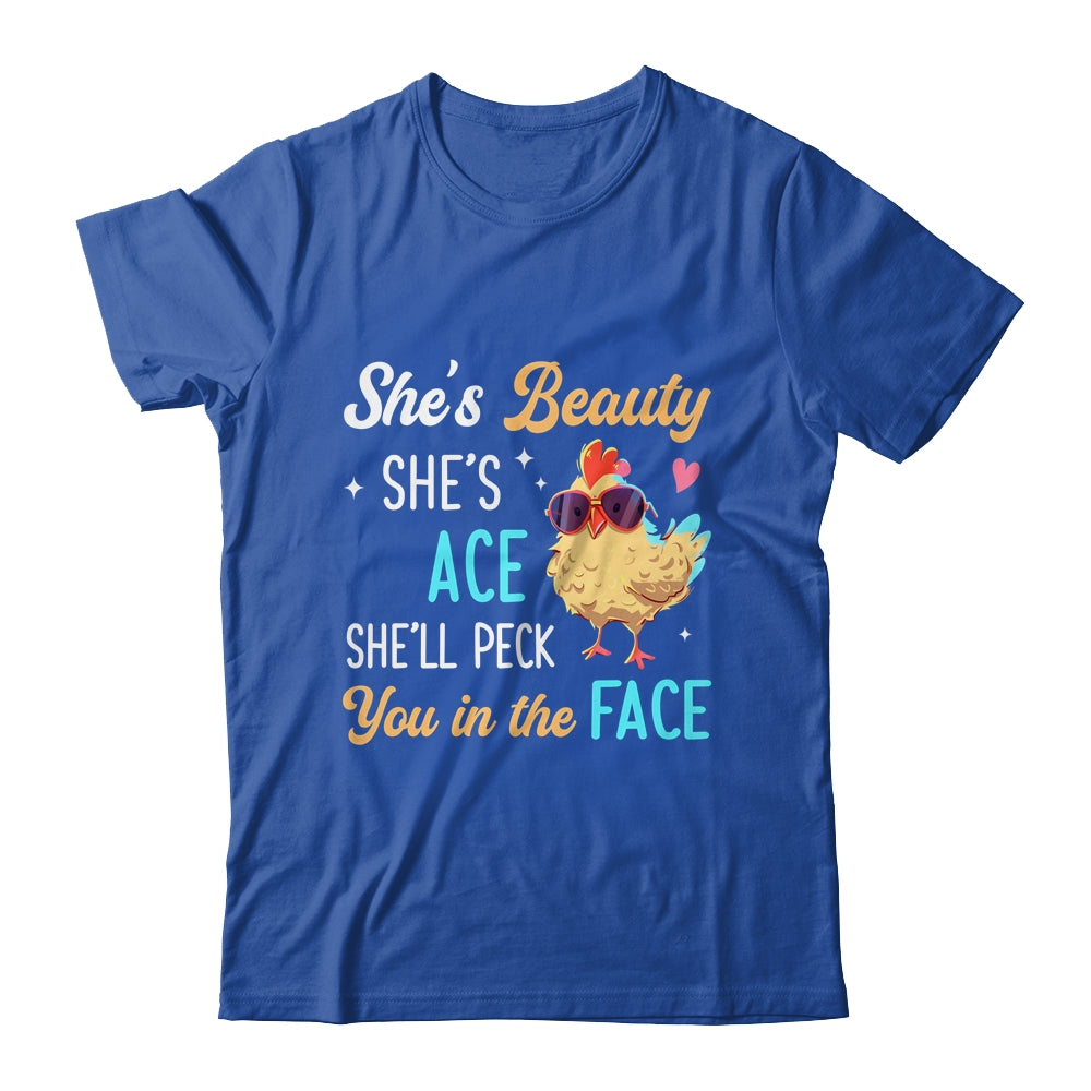 She's Beauty She's Grace Farmer Chicken Lady Girl Lover Shirt & Tank Top | teecentury