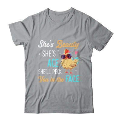 She's Beauty She's Grace Farmer Chicken Lady Girl Lover Shirt & Tank Top | teecentury